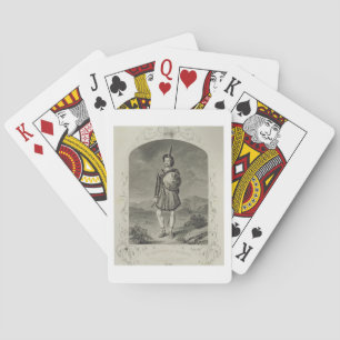 Herr Macready als Macbeth, Szene 3 der Taten-I, im Spielkarten