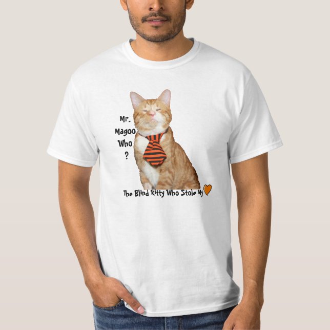 Herr Magoo Who? Front versah T-Shirt mit Seiten (Vorderseite)