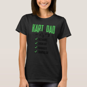 Herr Mechaniker Sponsor Manager  Kart Papa T-Shirt