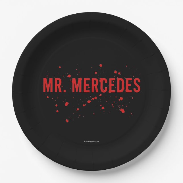 Herr Mercedes Logo Pappteller (Vorderseite)