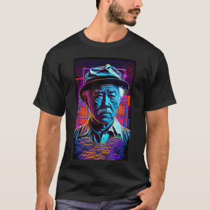 Herr Miagi - Blacklight Art Style - Synthwave T-Sh T-Shirt