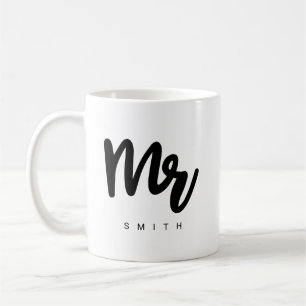  Herr   Moderne Typografie Personalisierbare Kaffe Kaffeetasse