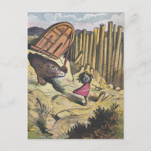 "Herr Mole's Guest" Postkarte (Vorderseite)