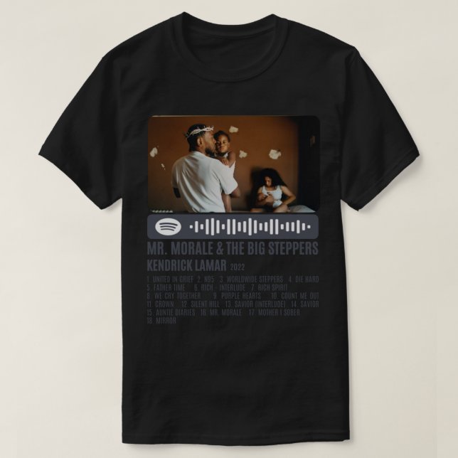Herr Morale _amp_ die Großen Steppers Kendrick Lam T-Shirt (Design vorne)