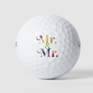 Herr & Mr. Gay Bachelor Party Gay Marriage Golfball