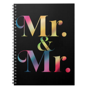 Herr & Mr. Gay Bachelor Party Gay Marriage Notizblock