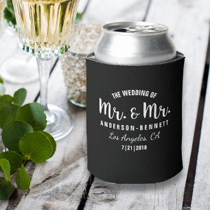 Herr & Mr. Gay Couple Gastgeschenk Hochzeit Custom Dosenkühler