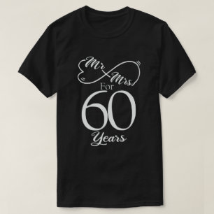 Herr & Mrs. 60 Jahre 60 Jahre Hochzeitstag T-Shirt