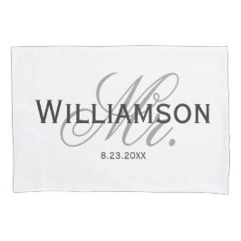 Herr & Mrs. Bride & Groom New Custom Set Kissenbezug