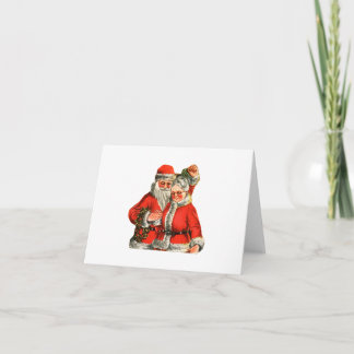 Herr & Mrs. Claus Feiertagskarte