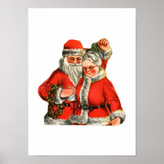 Herr & Mrs. Claus Poster