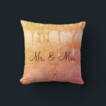 Herr & Mrs Glitzer Wedding Keepake Elegant Throw P Kissen<br><div class="desc">Hübsche gemischte Farben Mr. and Mrs.,  "I Liebe You" Hochzeitskissen. Das ist eine schöne Farbe und so einzigartig. Was für ein elegantes Geschenk für Braut und Bräutigam.</div>
