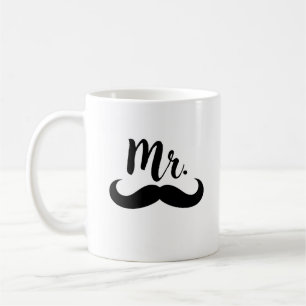 Herr & Mrs Lips & Mustache Couple Kaffeetasse