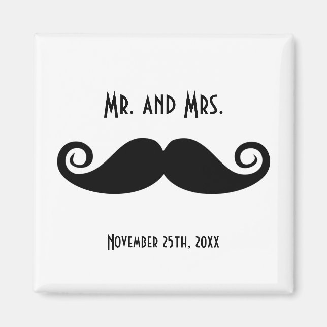Herr & Mrs. Mustache Magnet (Vorne)