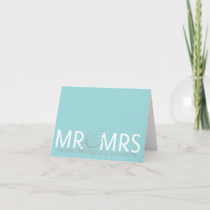 Herr & Mrs. Personalisiert Notecards