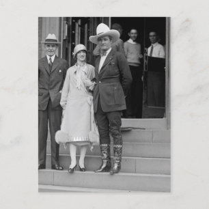 Herr & Mrs. Tom Mix Postkarte