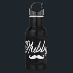 Herr Mustache, frisch verheiratet, Groom Honeymoon Trinkflasche<br><div class="desc">Herr Mustache hat frisch verheiratet Groom Honeymoon Wasserflasche.</div>