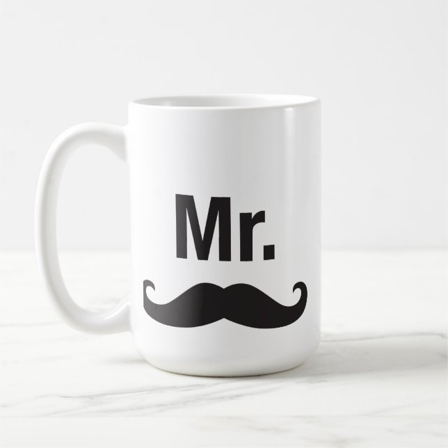 Herr Mustache Mug Tasse (Links)