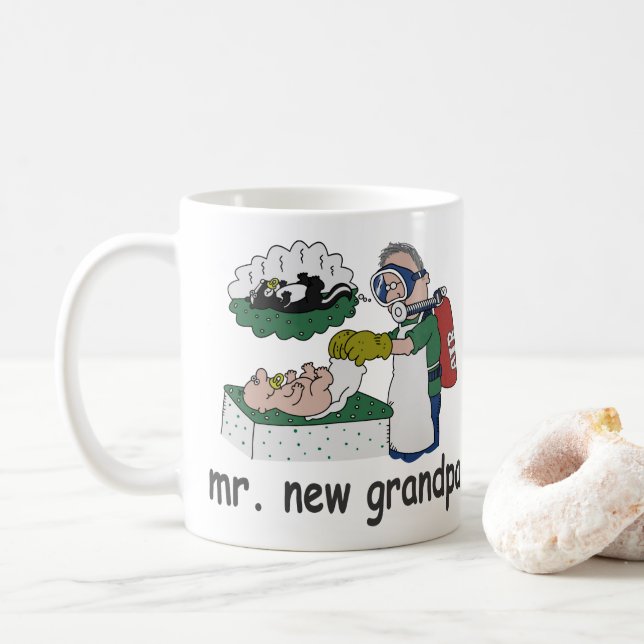 HERR NEUE GRANDPA-Tasse Kaffeetasse (Mit Donut)
