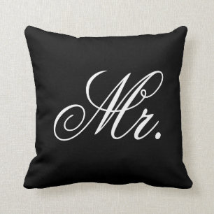 Herr Newlywed Elegant Wedding Pillow Kissen
