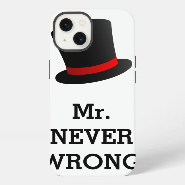 Herr Niemals Falsch Lustig iPhone Hülle (Rückseite)