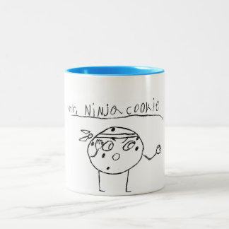 Herr Ninja Cookie Zweifarbige Tasse