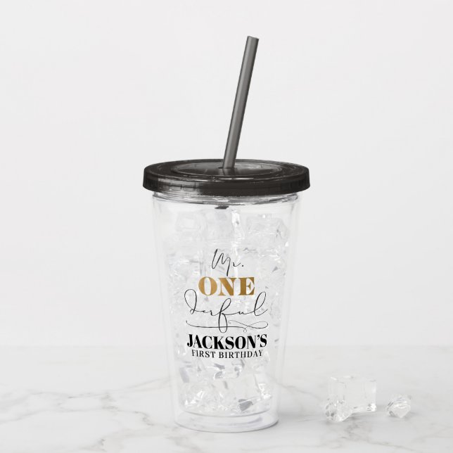 Herr Onederful Acrylic Tumbler Acryltrinkbecher (Rückseite Ice)