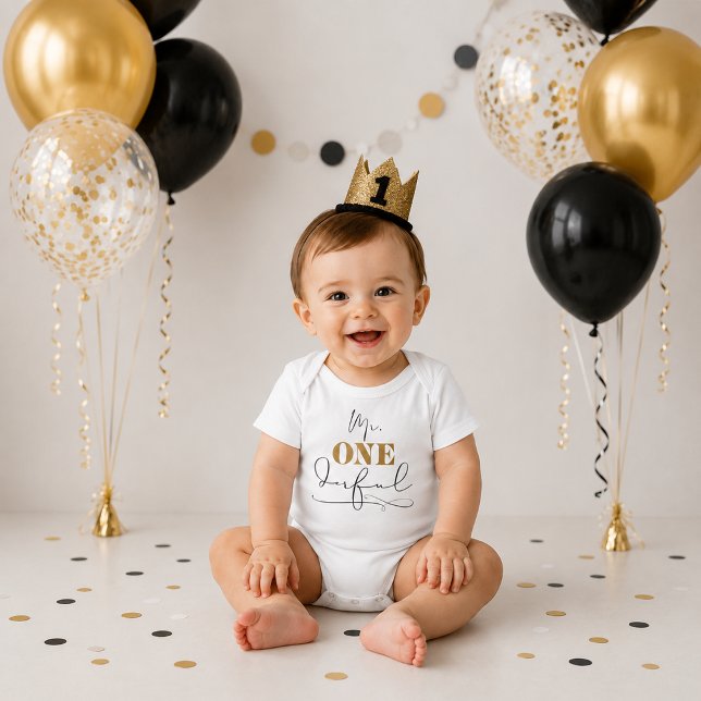 Herr Onederful Baby Bodysuit Strampler (Mr. Onederful Baby Bodysuit)