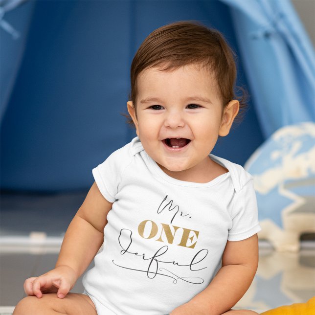 Herr Onederful Baby Bodysuit Strampler (Mr. Onederful Baby Bodysuit)