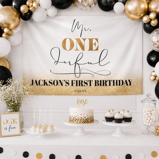 Herr Onederful Birthday Banner (Mr. Onederful Birthday Banner)