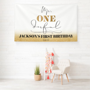Herr Onederful Birthday Banner