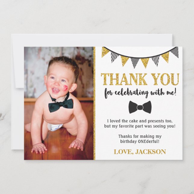 Herr ONEderful Birthday Danke, dass Sie eine Karte (Vorderseite)