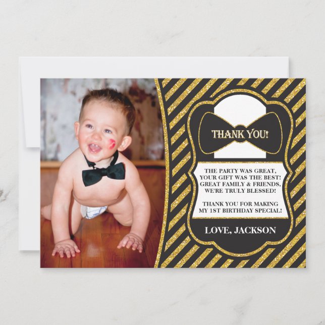 Herr ONEderful Birthday Dankeschön Karte (Vorderseite)