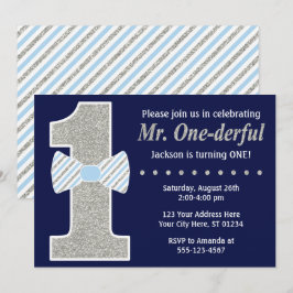 Herr ONEderful Birthday Einladung