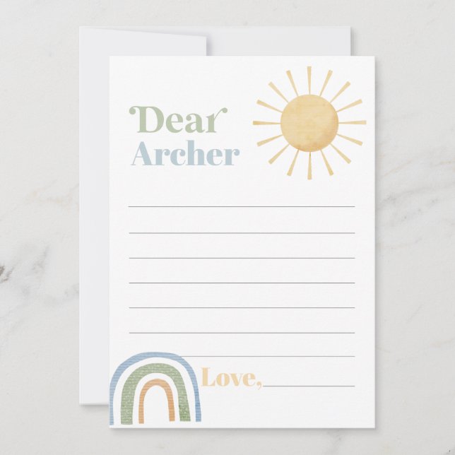 Herr Onederful Birthday Time Capsule Message Card Dankeskarte (Vorderseite)