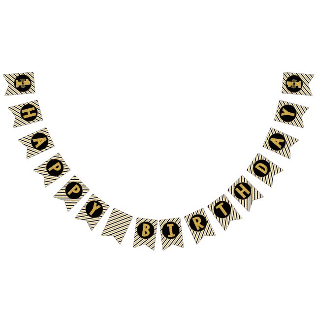 Herr ONEderful Happy Birthday Bunting Banner (Alle)