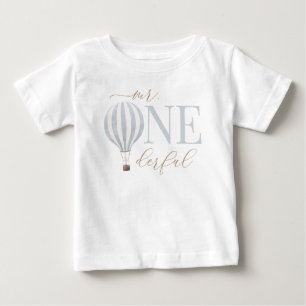 Herr Onederful Hot Air Ballon 1. Geburtstag Baby T-shirt