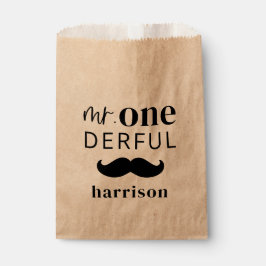 Herr Onederful Individuelle Name Mustache Geschenktütchen