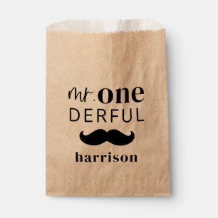 Herr Onederful Individuelle Name Mustache Geschenktütchen