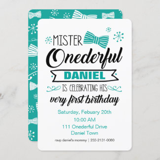 Herr Onederful Invitation Einladung