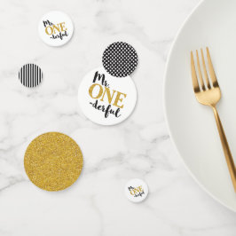 Herr ONEderful Table Confetti in Black and Gold Konfetti