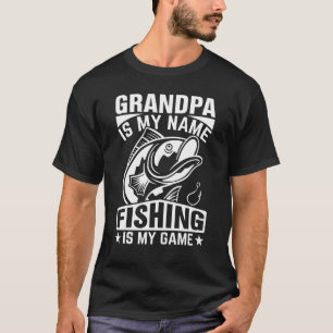 Herr Opa ist mein Name Fischen ist mein Spiel Fisc T-Shirt