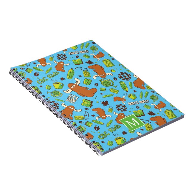 Herr Orlando Pattern Monogram Notebook Notizblock (Rechte Seite)