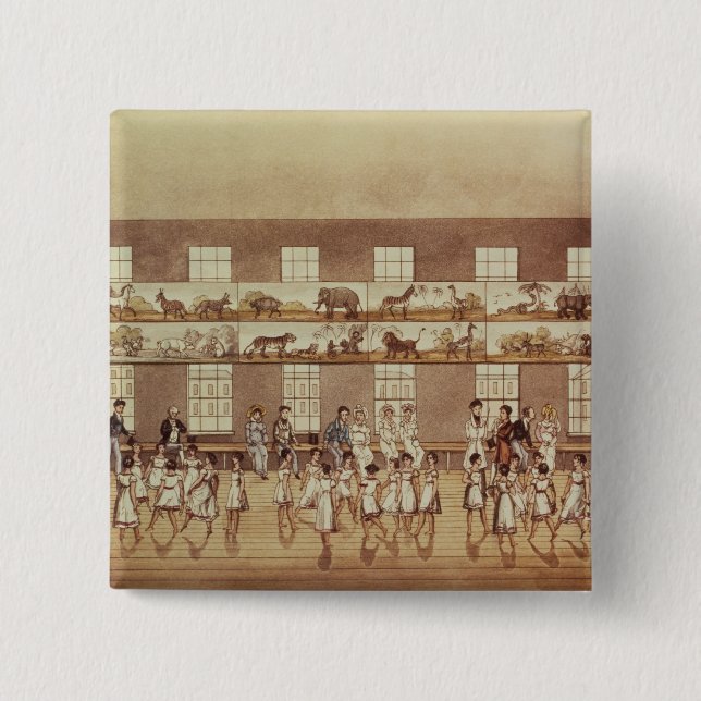 Herr Owens Institution, neues Lanark (Quadrille Button (Vorderseite)