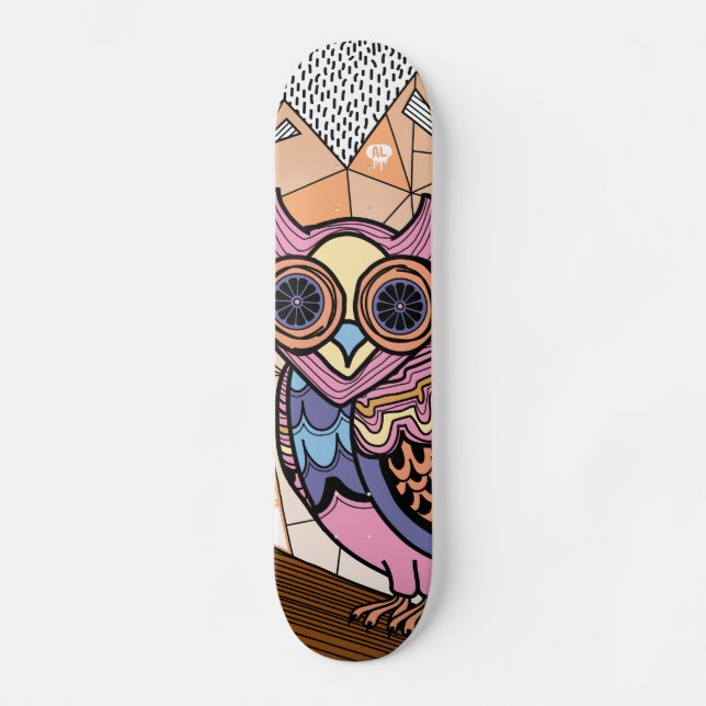 Herr Owl deck Skateboard (Vorderseite)