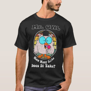 Herr OWL, wie viele Licks braucht es Retro T-Shirt