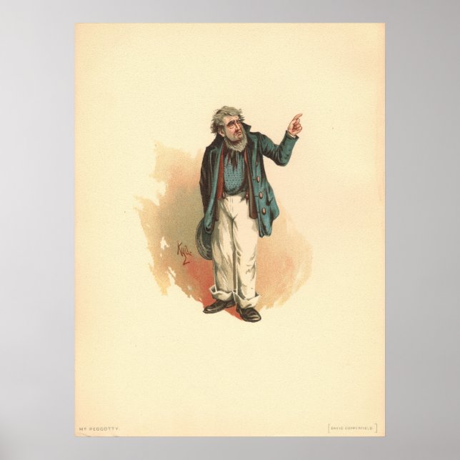 Herr Peggotty von Kyd - Dickens' David Copperfield Poster (Vorne)