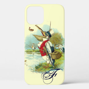 HERR PELICAN FISCHERMONOGRAM, Creme Case-Mate iPhone Hülle