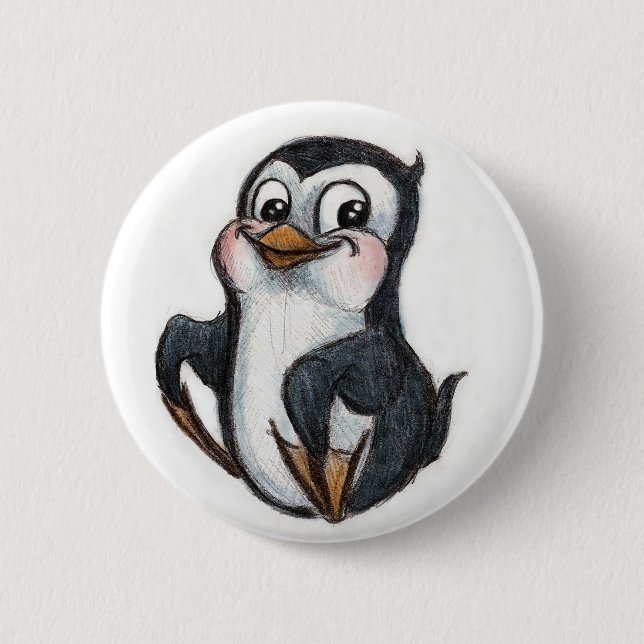 Herr Penguin! Button (Vorderseite)