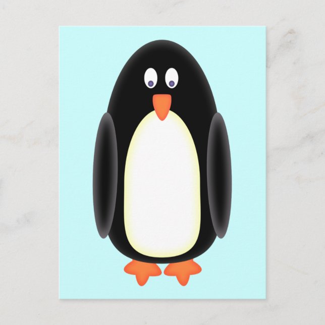 Herr Penguin Postkarte (Vorderseite)
